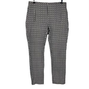 Chico's So Slimming Juliet Check-Print Ankle Pants size 6